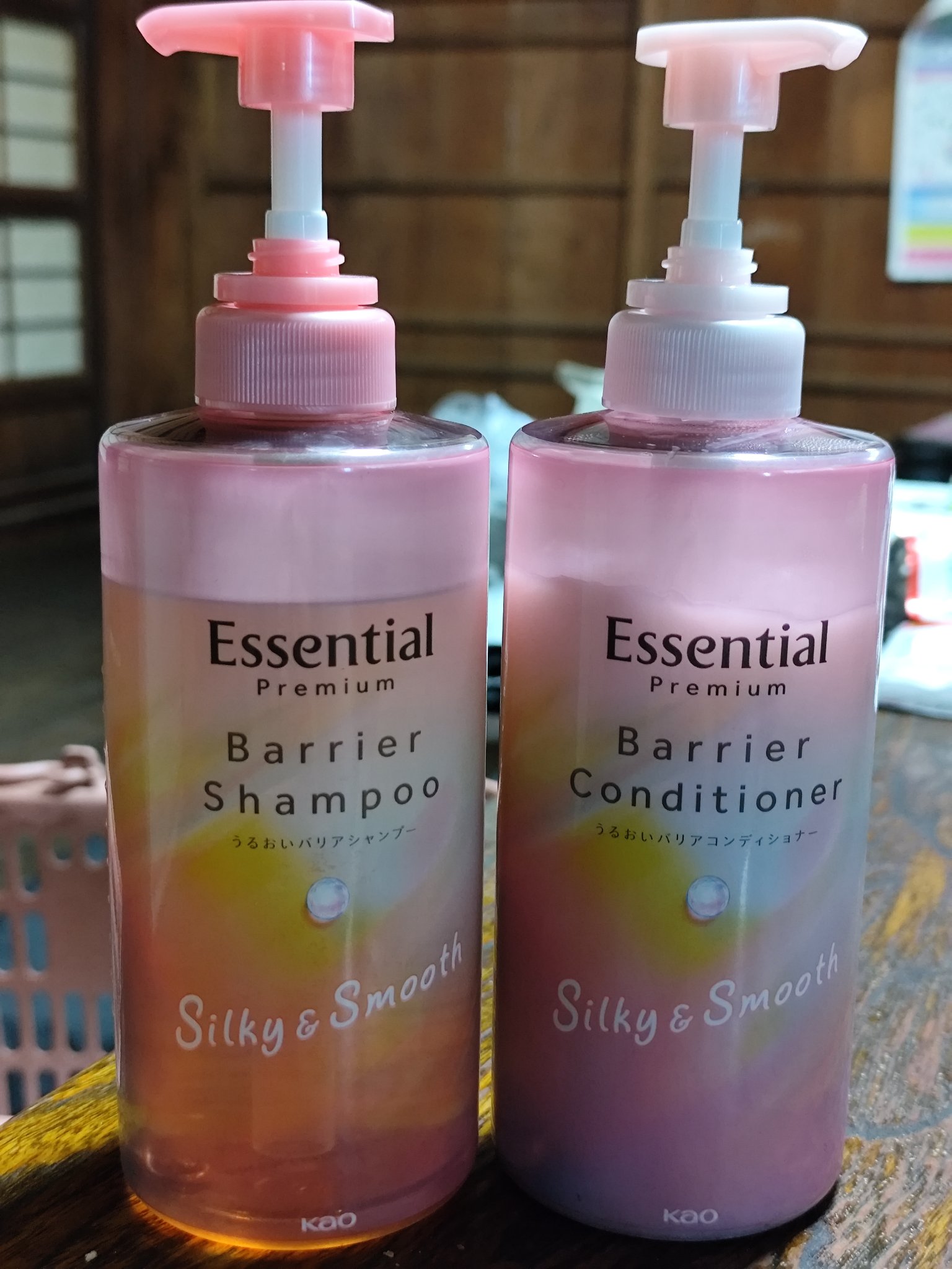 エッセンシャルプレミアム バリアシャンプー・コンディショナー シルキー＆スムース/エッセンシャル/市販シャンプーを使ったクチコミ（1枚目）