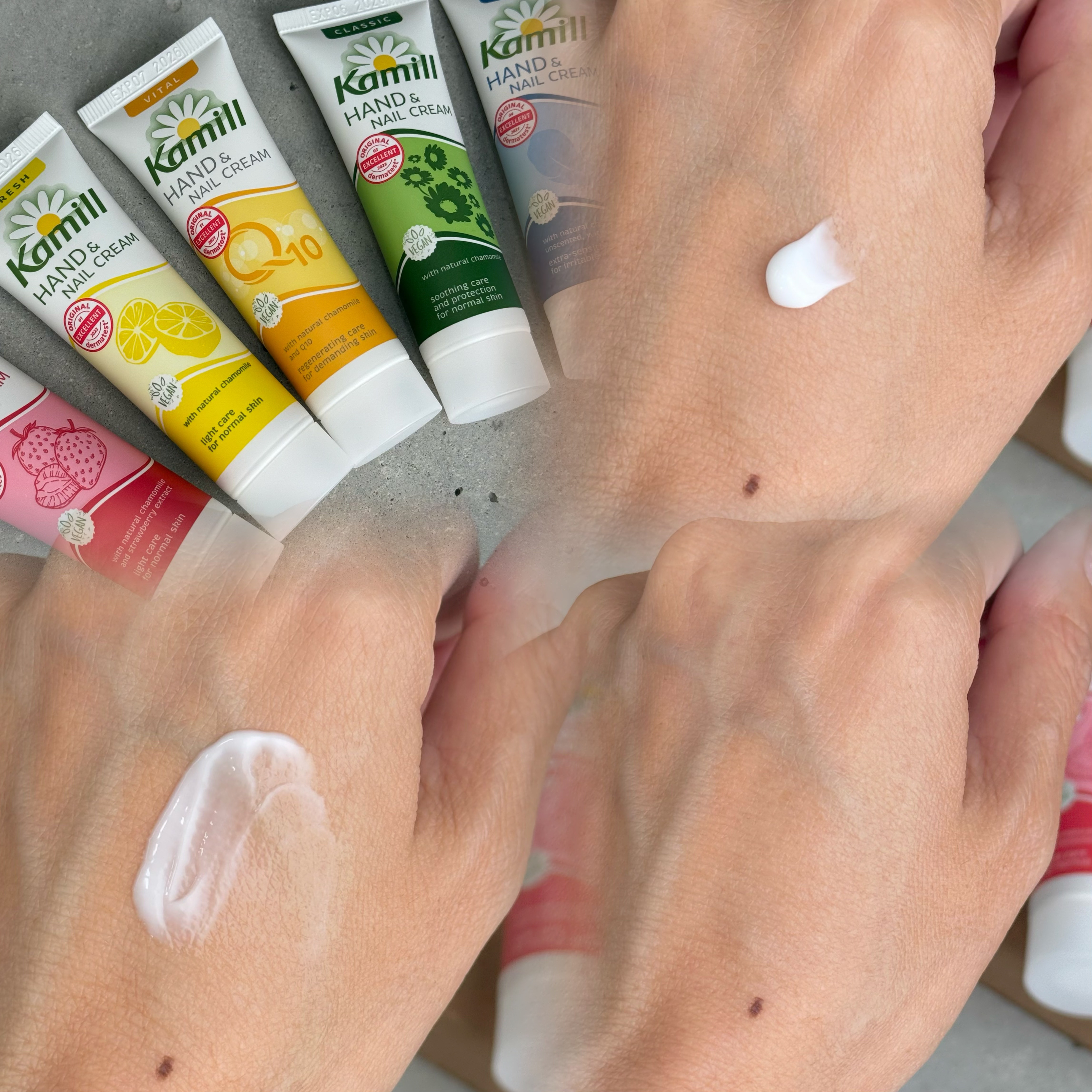 ハンド＆ネイルクリームミニ 企画セット30ml*5/カミール/その他キットセットを使ったクチコミ（2枚目）