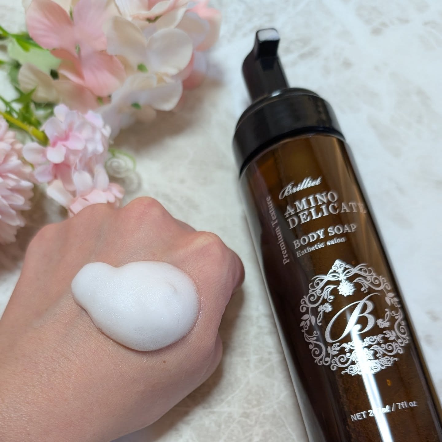 アミノデリケット/ブリリエットセレクト/ボディソープを使ったクチコミ（3枚目）