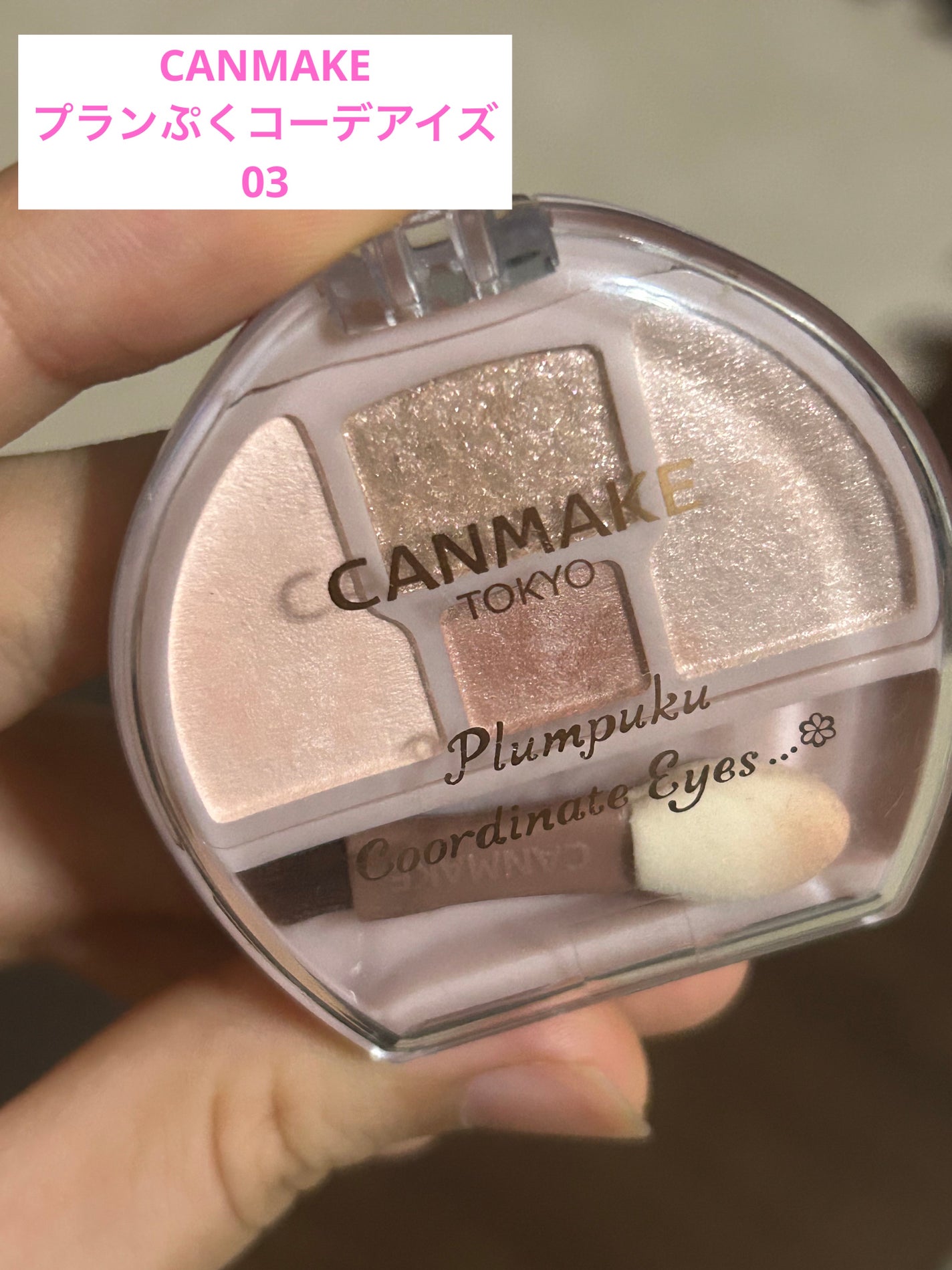 プランぷくコーデアイズ/キャンメイク/パウダーアイシャドウを使ったクチコミ(1枚目)