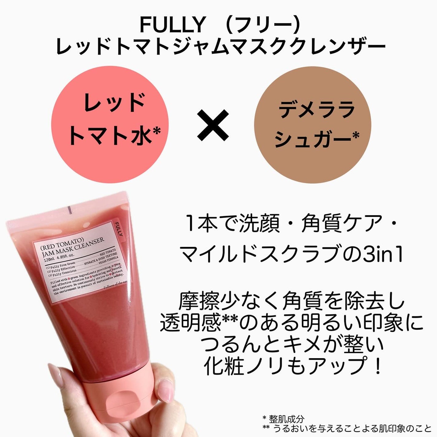 レッドトマトジャムマスククレンザー/FULLY/その他洗顔料を使ったクチコミ(2枚目)