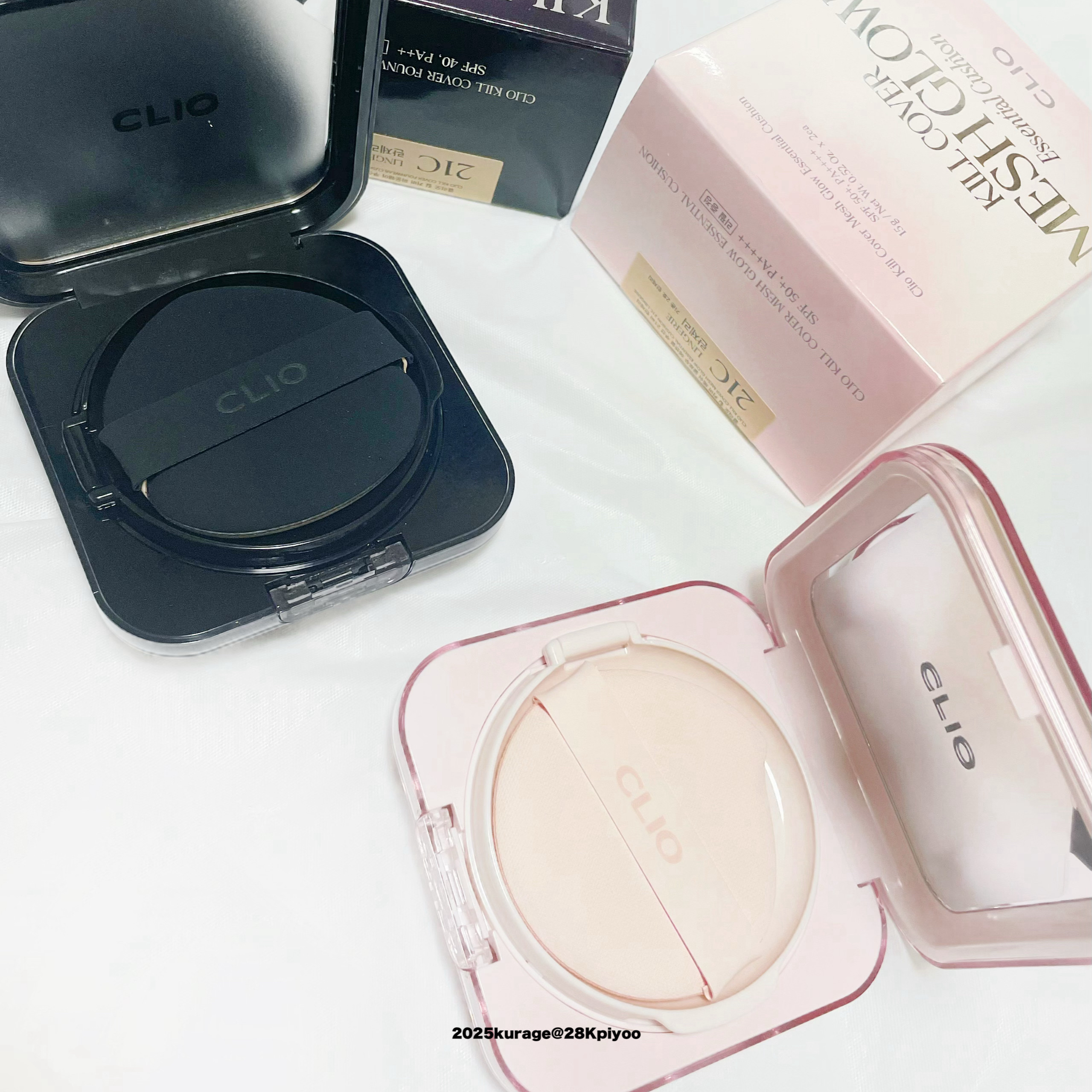 キルカバー メッシュ グロウ エッセンシャル クッション/CLIO/クッションファンデーションを使ったクチコミ（2枚目）