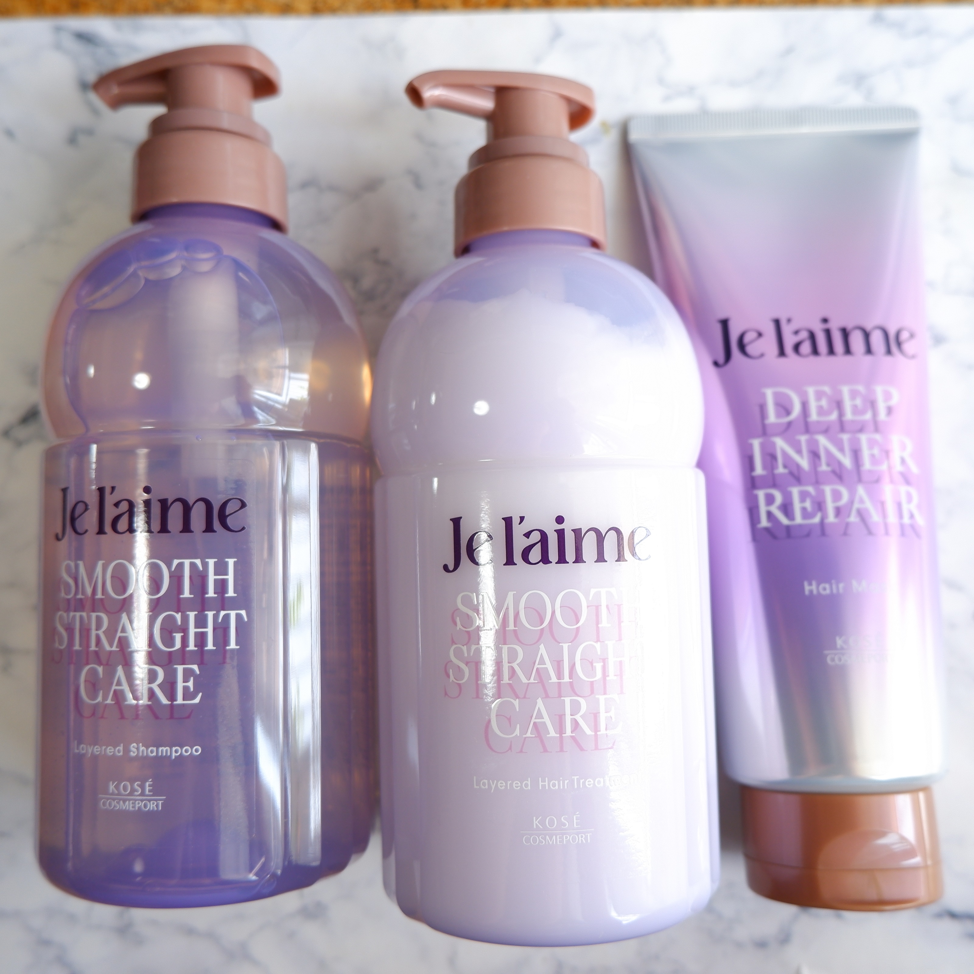 ジュレーム レイヤード シャンプー/ヘアトリートメント（スムースストレートケア）/Je l'aime/市販シャンプーを使ったクチコミ（1枚目）