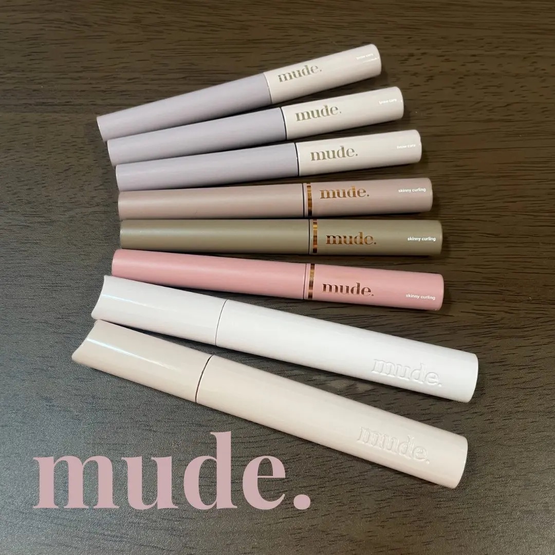 インスパイアスキニーカーリングマスカラ 05 ミュートブラウン/mude./マスカラを使ったクチコミ（1枚目）