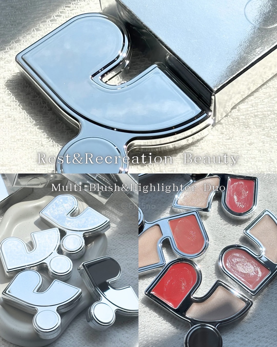 マルチブラッシュアンドハイライターデュオ/Rest & Recreation BEAUTY/ジェル・クリームチークを使ったクチコミ（1枚目）