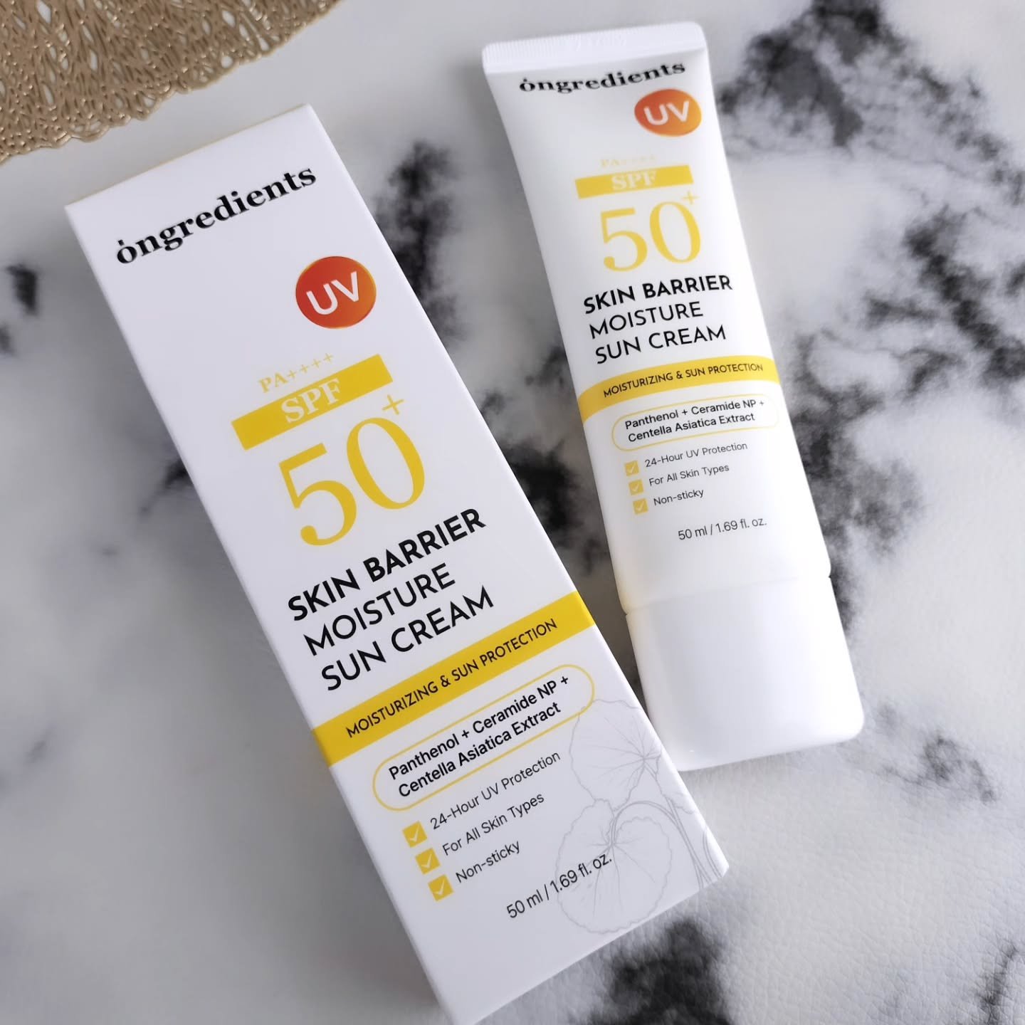 スキンバリアモイスチャーサンクリーム/Ongredients/日焼け止めクリームを使ったクチコミ（2枚目）