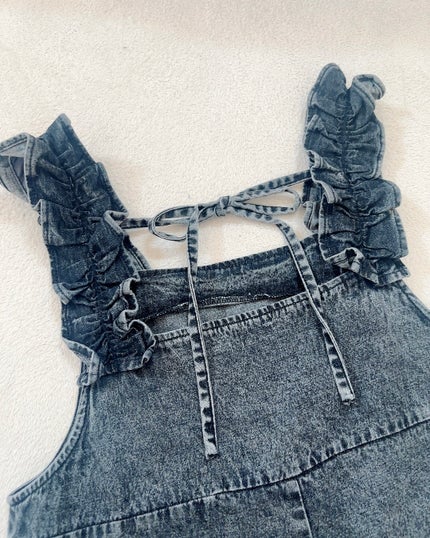 ショルダーフリルバックリボンデニム オールインワン/GRL/その他を使ったクチコミ(2枚目)