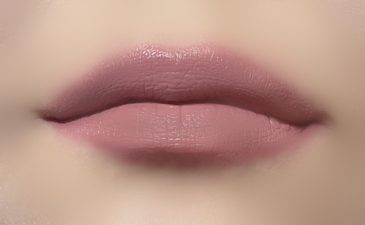 スーパーマットリップ＆チークマッド/INTO U/口紅を使ったクチコミ（2枚目）