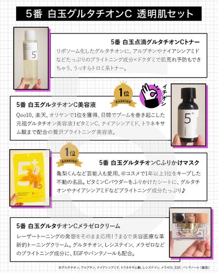 コスザッカ on LIPS 「\メガ割で狙え!numbuzin企画セット大紹介/”スキンケア..」(4枚目)