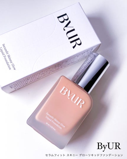 セラムフィット スキニー グローリキッドファンデーション/ByUR/リキッドファンデーションを使ったクチコミ(8枚目)