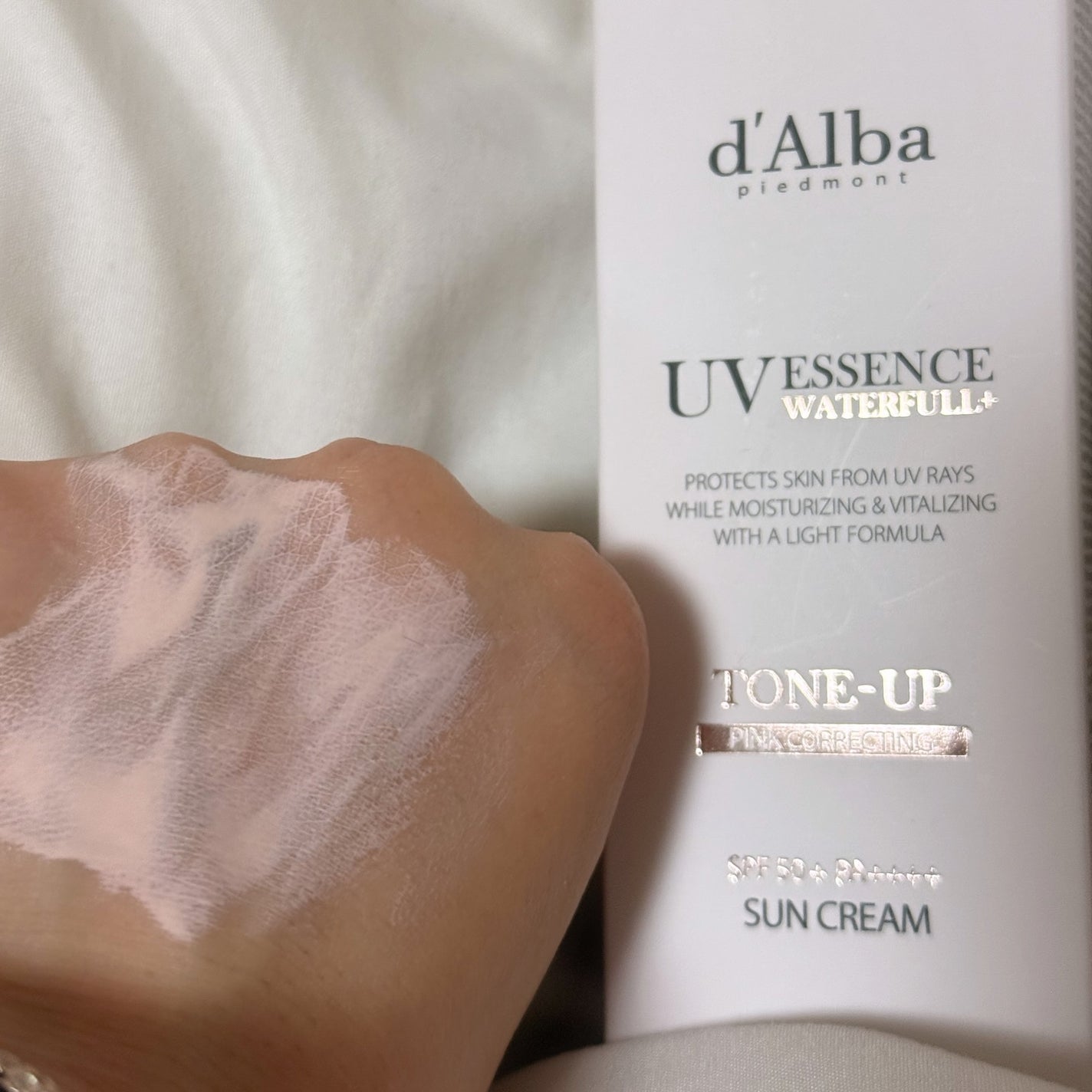 ウォータフルトーンアップサンクリーム/ダルバ/日焼け止めクリームを使ったクチコミ(2枚目)