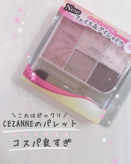フェイスアイパレット/CEZANNE/アイシャドウを使ったクチコミ(1枚目)