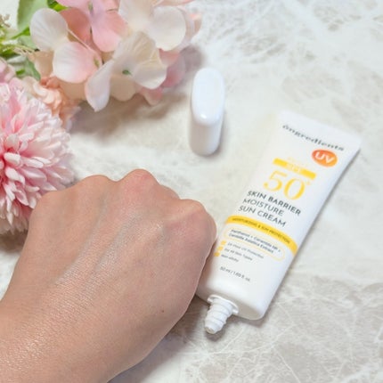 スキンバリアモイスチャーサンクリーム/Ongredients/日焼け止めクリームを使ったクチコミ(4枚目)