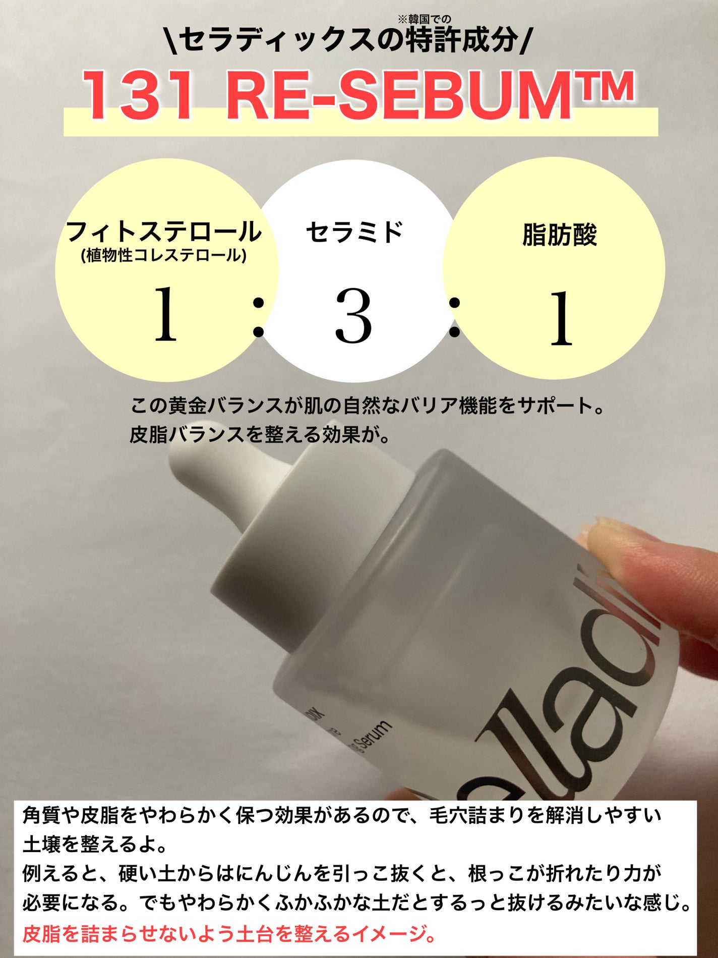 131 ポア クリアリング セラム/Celladix/美容液を使ったクチコミ(4枚目)