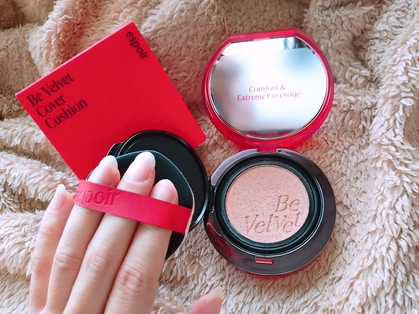 ビーベルベットカバークッション/espoir/クッションファンデーションを使ったクチコミ(2枚目)