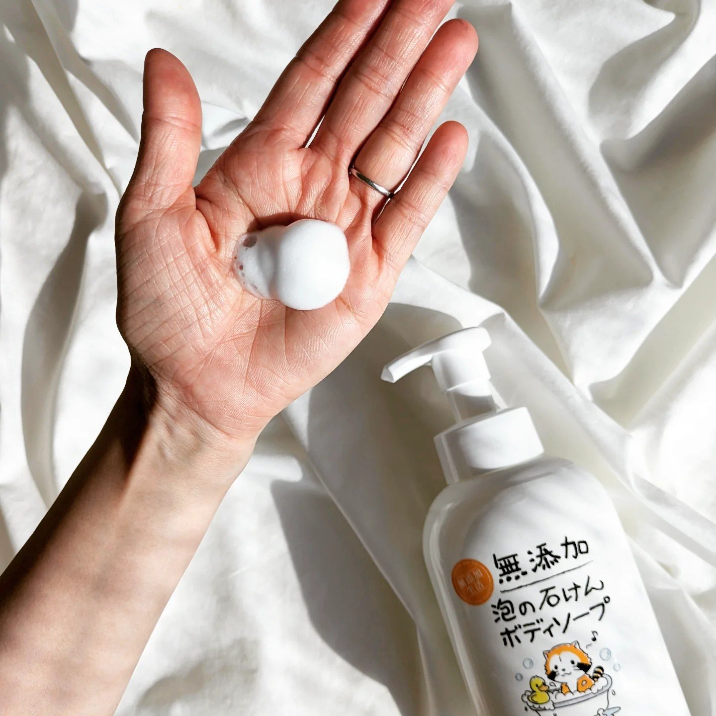 無添加生活 無添加泡の石けんボディソープ/マックス/ボディソープを使ったクチコミ（3枚目）
