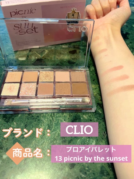 プロ アイ パレット 13 PICNIC BY THE SUNSET/CLIO/アイシャドウパレットの画像