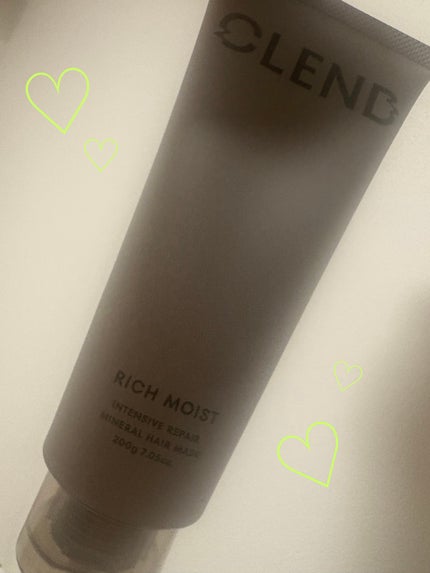 クレンド リッチモイスト インテンシブリペア ミネラル ヘアマスク/CLEND/ヘアマスク・ヘアパックを使ったクチコミ(1枚目)