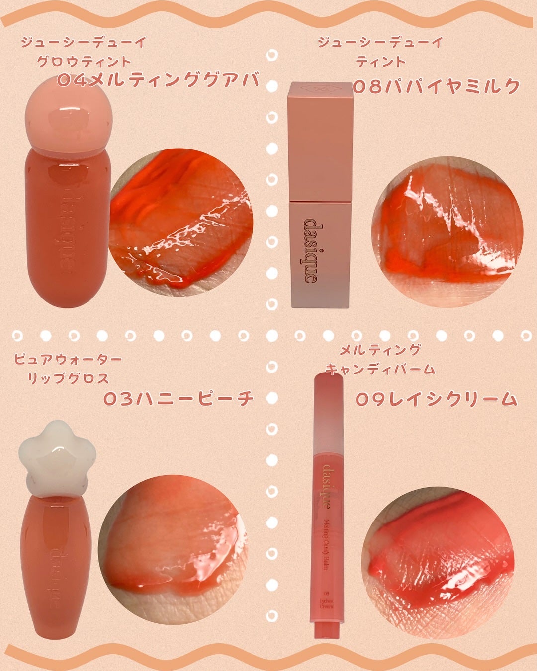 ジューシーデュイティント/dasique/リップティントを使ったクチコミ(2枚目)