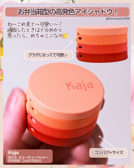 ビューティーベントー/Kaja(カジャ)/単色アイシャドウを使ったクチコミ(2枚目)