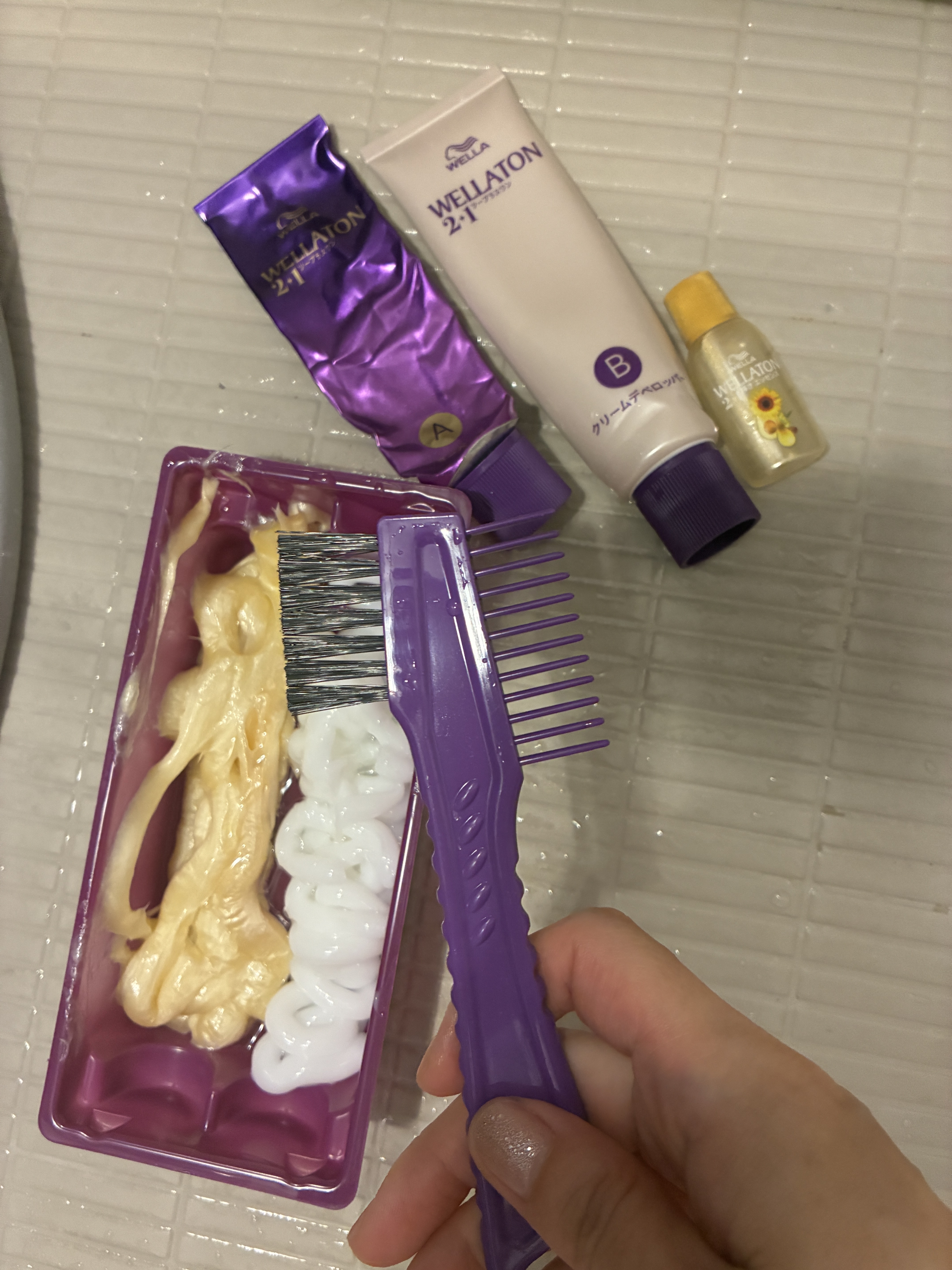 ウエラトーン ツープラスワン クリームタイプ 8CG/ウエラ/ヘアカラーを使ったクチコミ（2枚目）