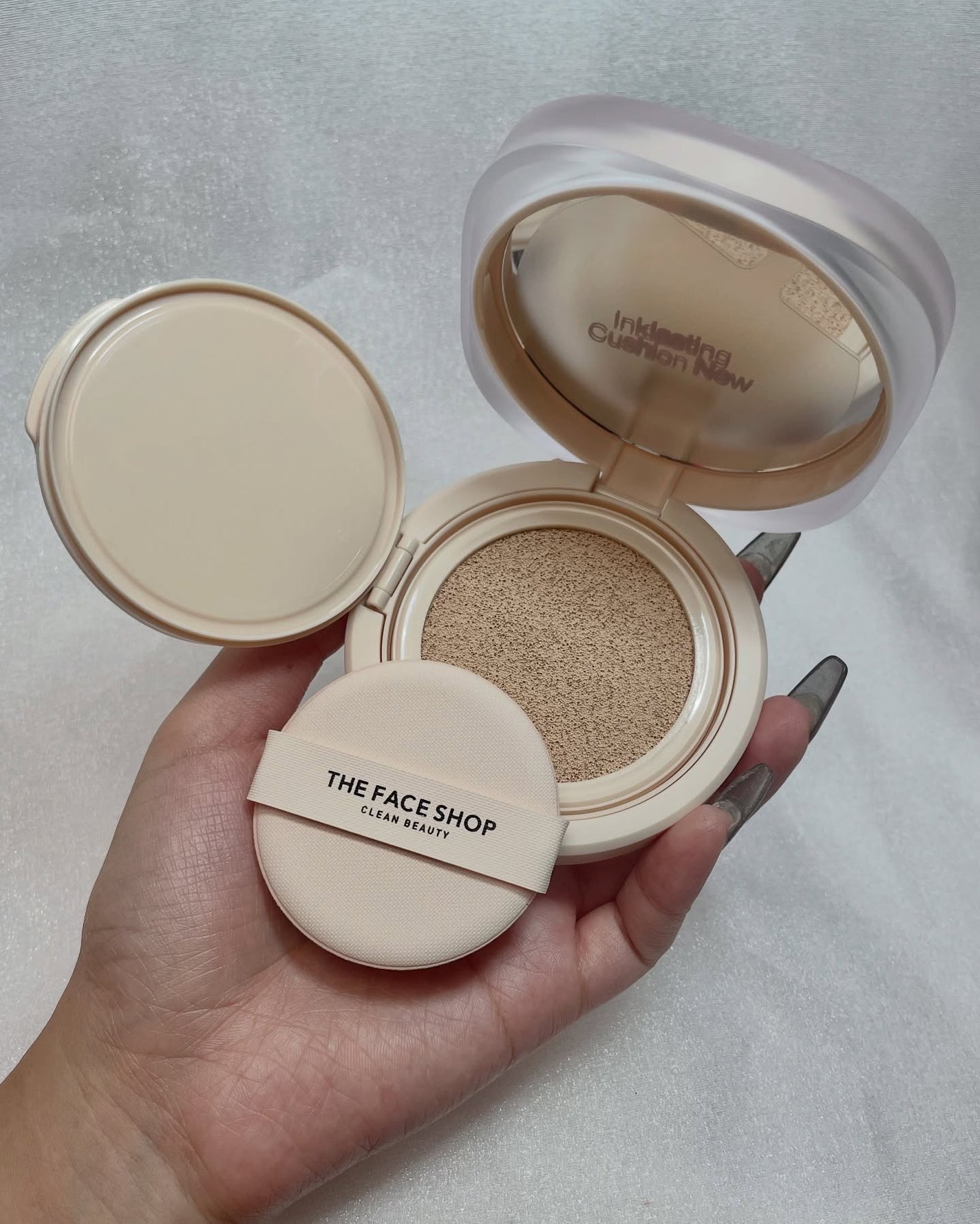 インクラスティングクッションファンデーション/THE FACE SHOP/クッションファンデーションを使ったクチコミ(4枚目)
