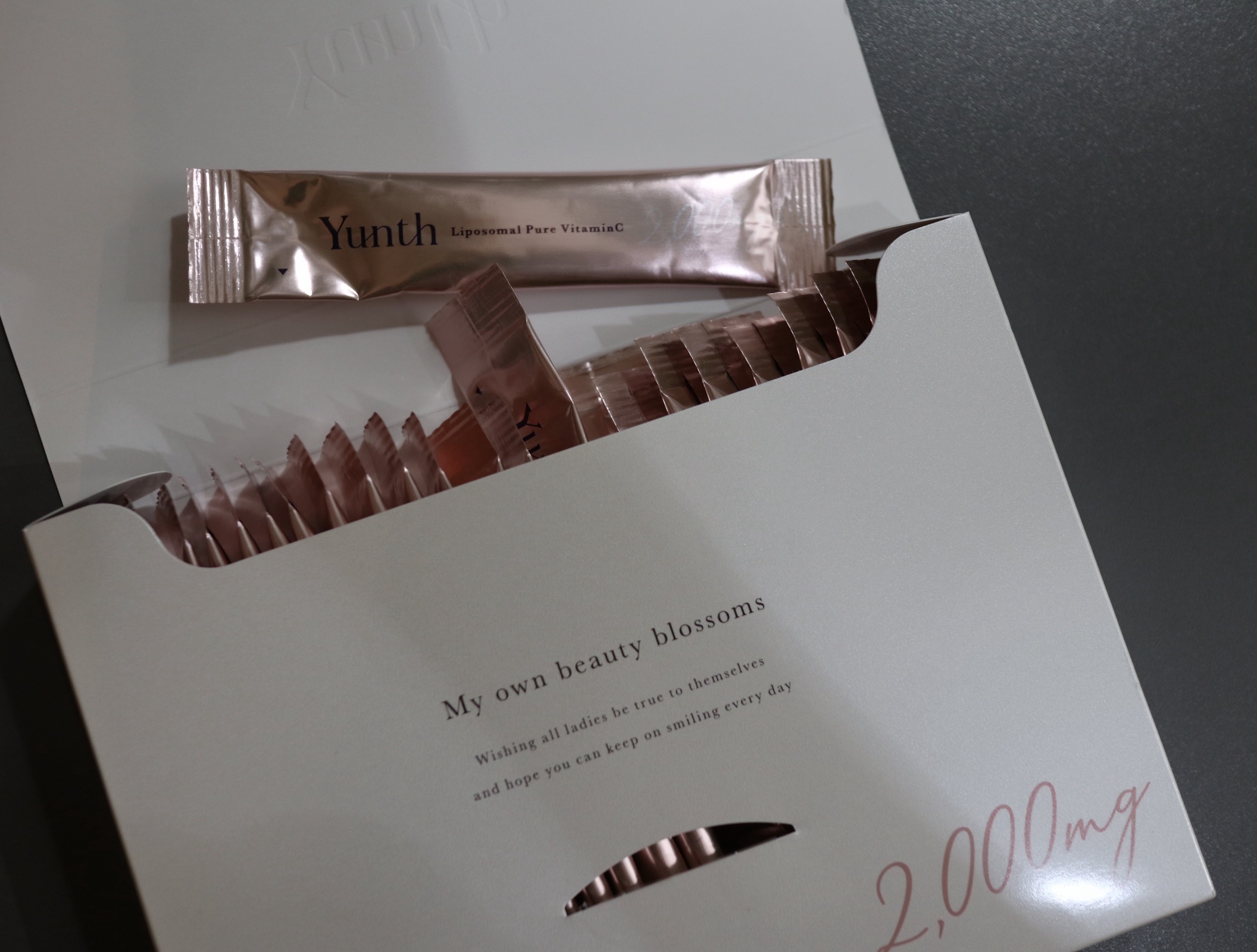 リポソーム生ビタミンC/Yunth/美容サプリメントを使ったクチコミ（2枚目）