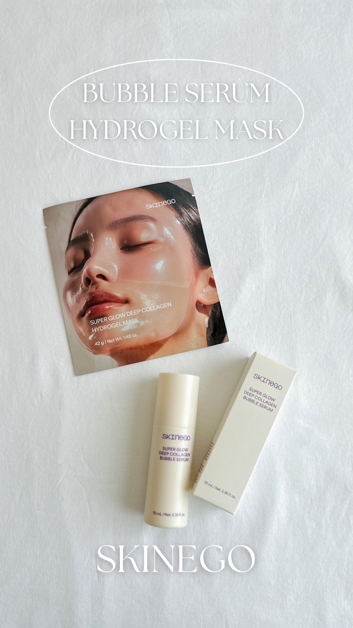 SUPER GLOW DEEP COLLAGEN BUBBLE SERUM/SKINEGO/美容液を使ったクチコミ(1枚目)