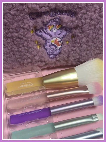 ケアベア ポーチ付きメイクブラシセット/PPIT Co.,Ltd/メイクブラシを使ったクチコミ(3枚目)