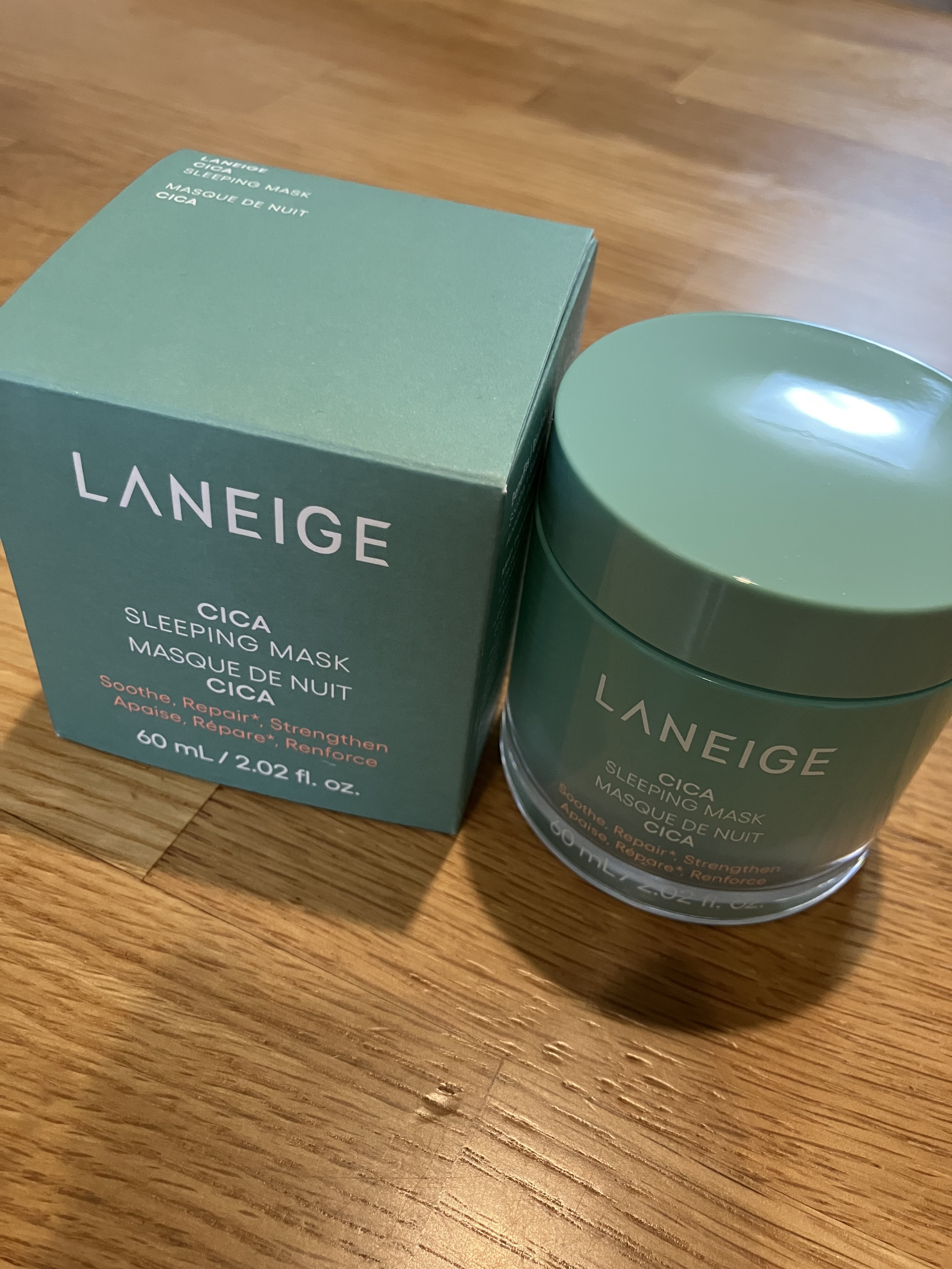 シカスリーピングマスク N/LANEIGE/フェイスクリームを使ったクチコミ（2枚目）