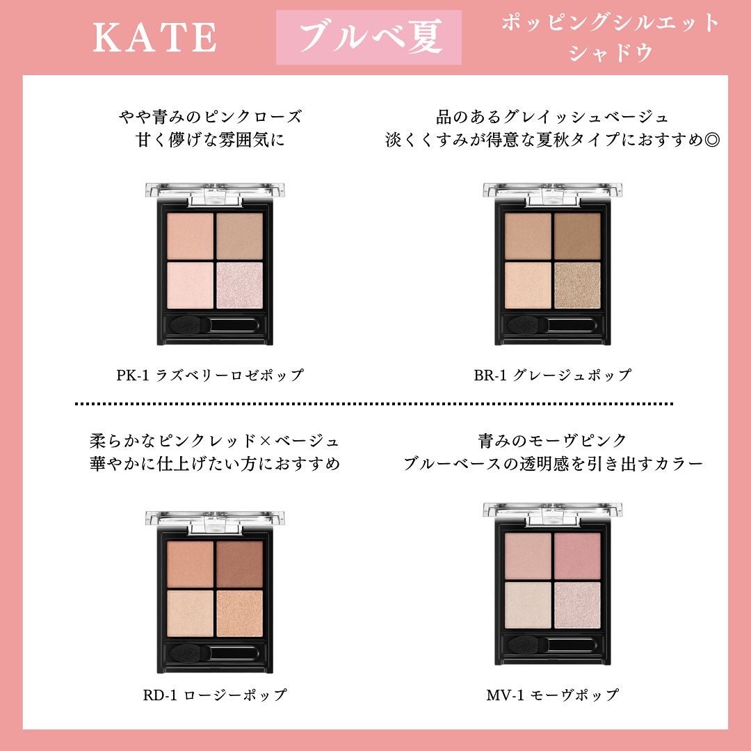 ケイト ポッピングシルエットシャドウ/KATE/アイシャドウパレットを使ったクチコミ(4枚目)