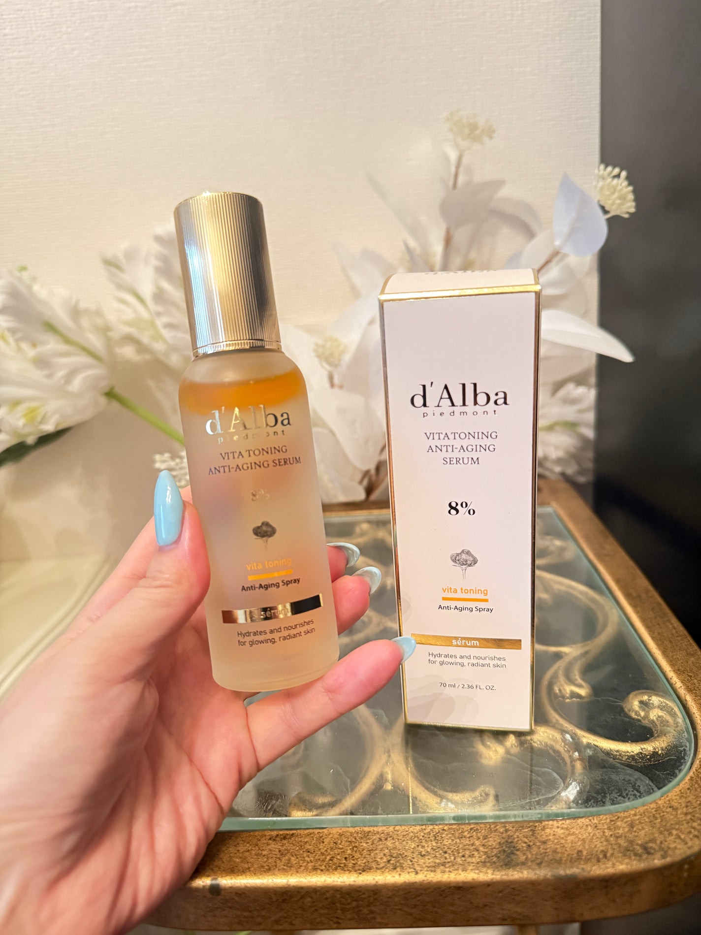 ビタトーニングアンチエイジングスプレーセラム8%/ダルバ/美容液を使ったクチコミ(1枚目)