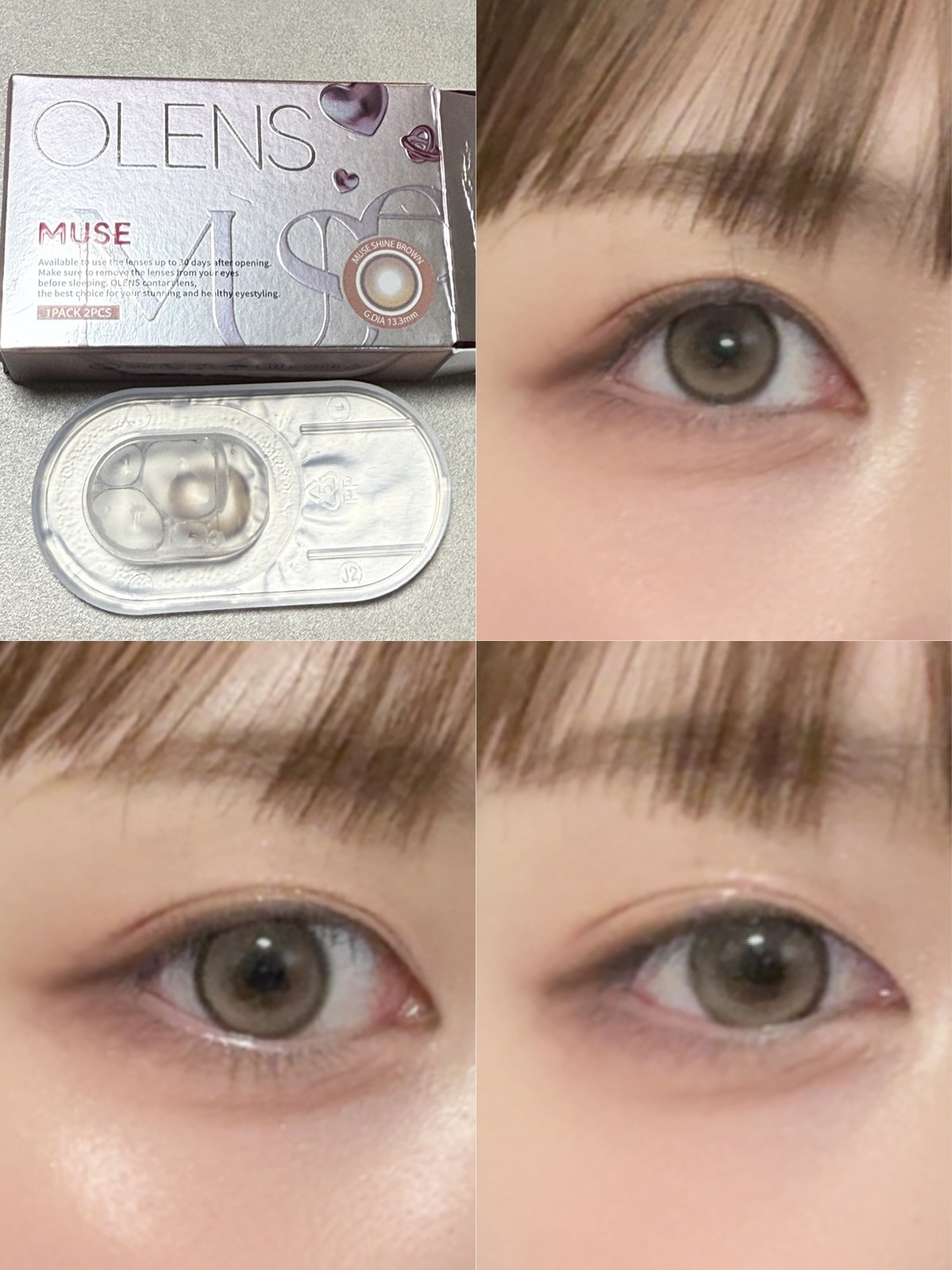 MUSE 1month/OLENS/１ヶ月（１MONTH）カラコンを使ったクチコミ（3枚目）
