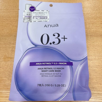 レチノール0.3 ナイアシンナイトケアマスク/Anua/シートマスク・パックを使ったクチコミ(2枚目)