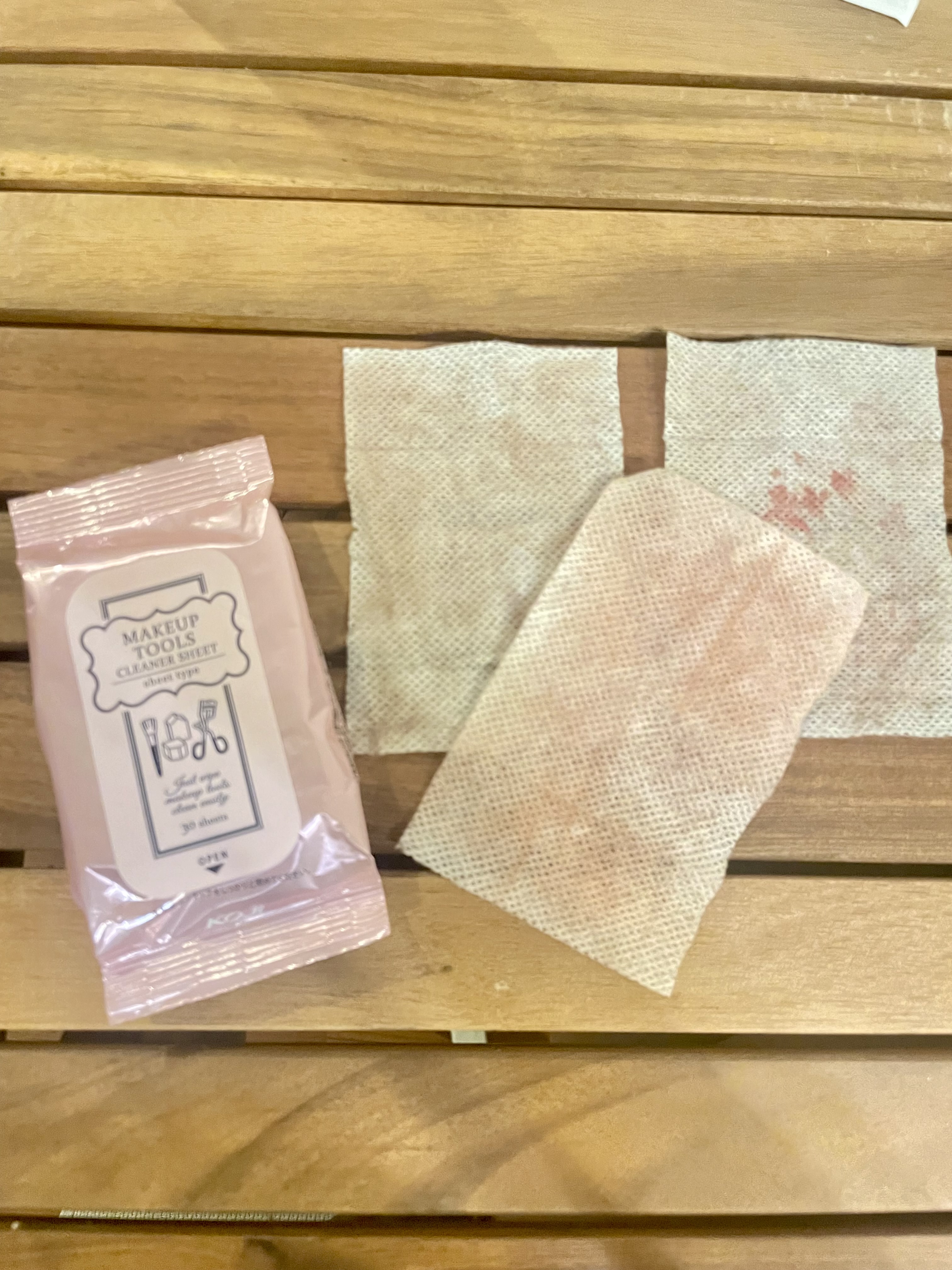 メイクツールクリーナーシート/コージー/その他化粧小物を使ったクチコミ（2枚目）
