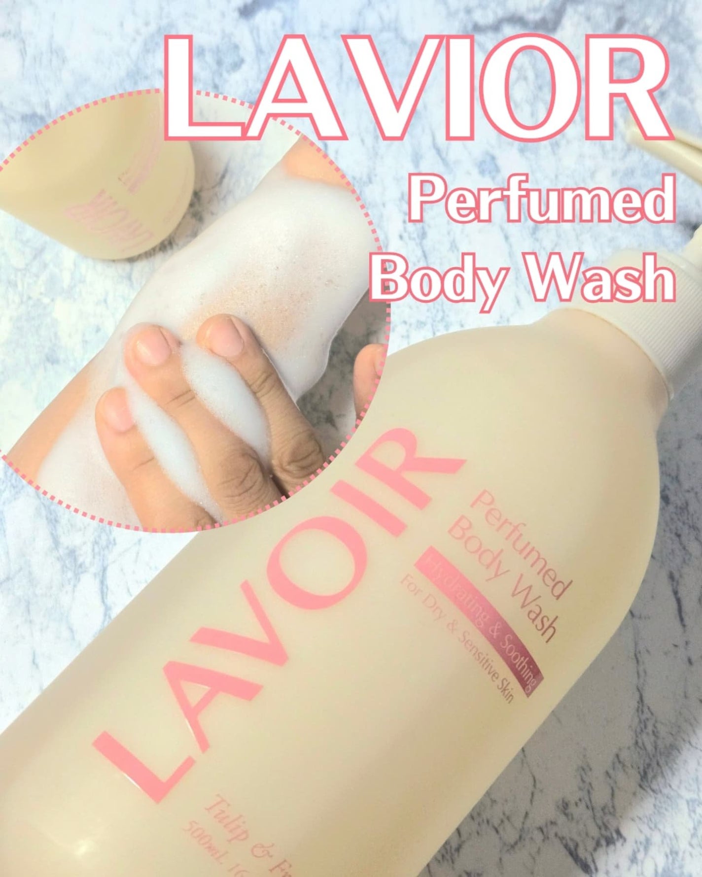 パフューム ボディウォッシュ チューリップ&フリージア/LAVOIR/ボディソープを使ったクチコミ(1枚目)