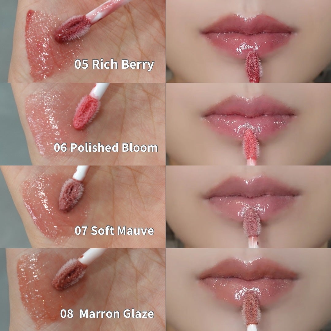 トーン ペタル ブルーミング グロス/to/one/リップグロスを使ったクチコミ(9枚目)