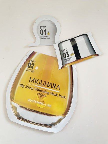 Big3 Step Whitening Mask Pack/MIGUHARA/シートマスク・パックを使ったクチコミ(4枚目)
