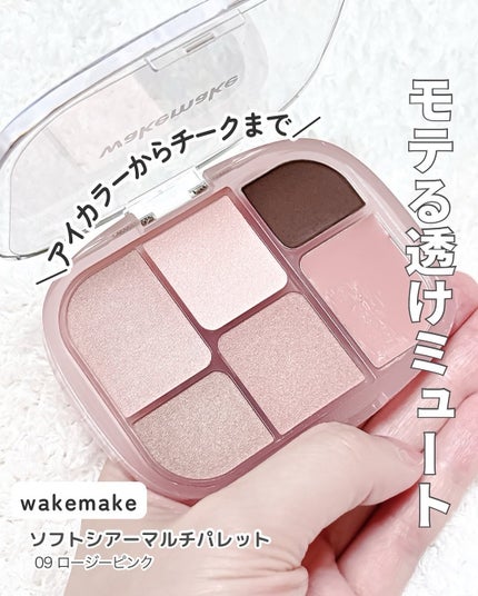 ソフトシアーマルチパレット/wakemake/アイシャドウパレットを使ったクチコミ(6枚目)
