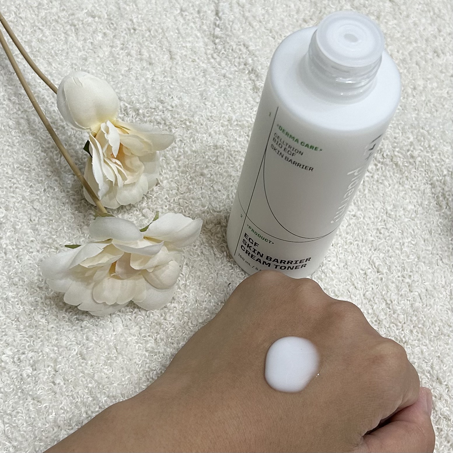 EGFスキンバリアクリームトナー 150ml/z+piderm/化粧水を使ったクチコミ（2枚目）