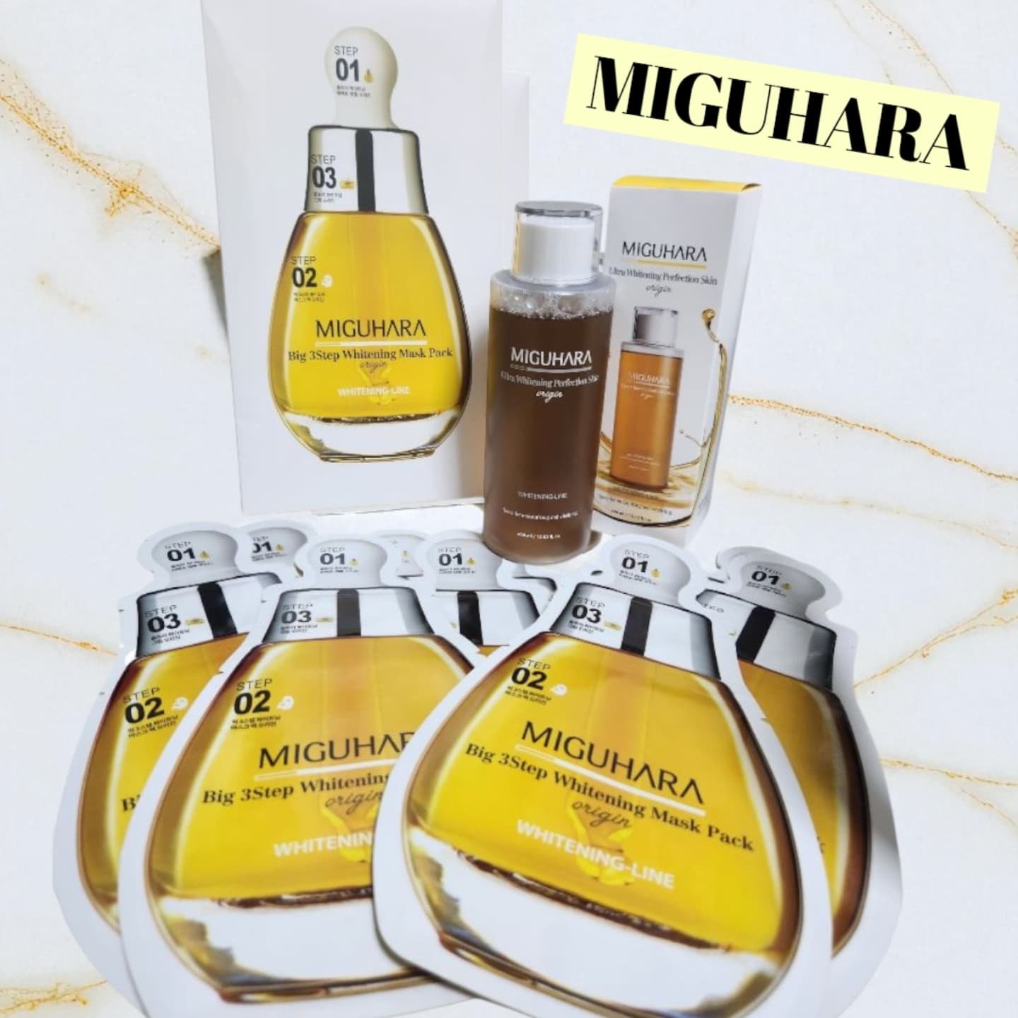 Big3 Step Whitening Mask Pack/MIGUHARA/シートマスク・パックを使ったクチコミ（1枚目）