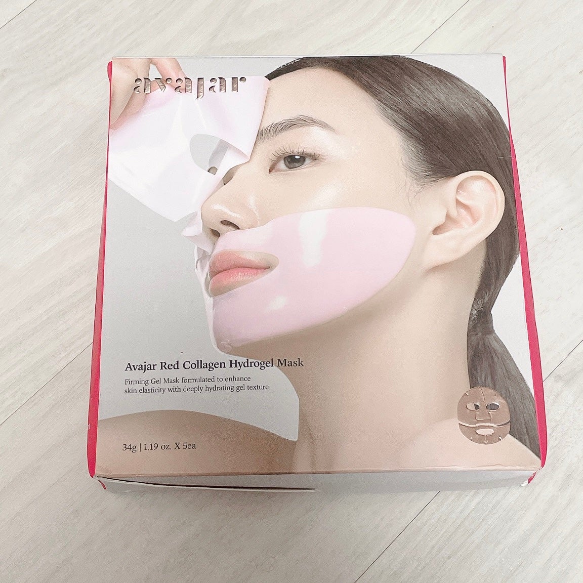 レッドコラーゲンハイドロゲルマスク/avajar/シートマスク・パックを使ったクチコミ(1枚目)
