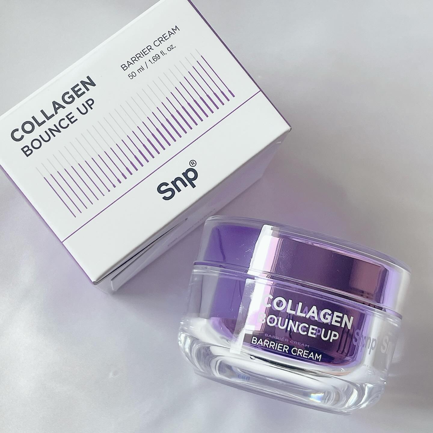 コラーゲンバウンスアップバリアクリーム/SNP/フェイスクリームを使ったクチコミ（2枚目）