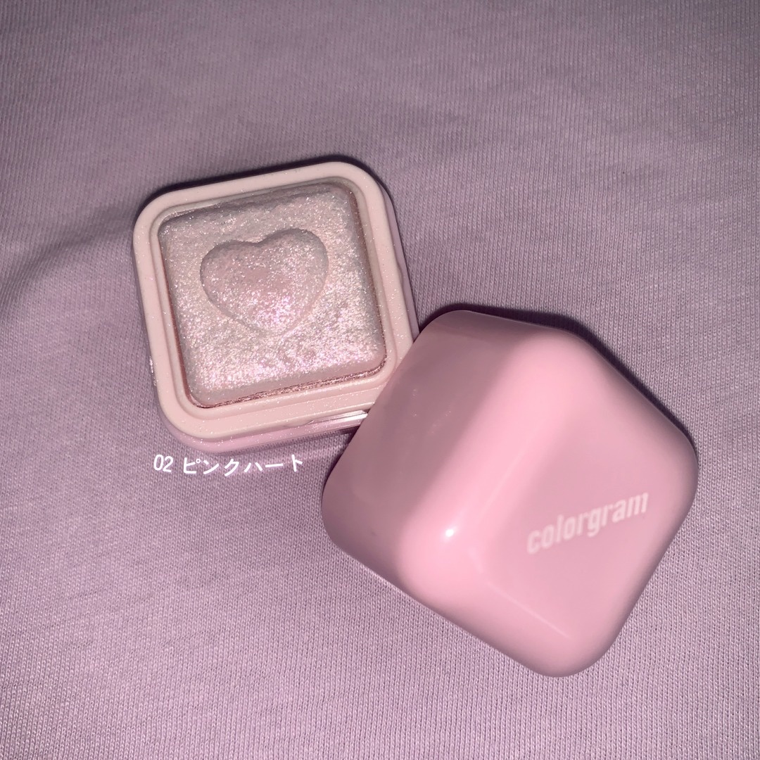 ミルクブリンハートライター/Colorgram/パウダーハイライトを使ったクチコミ（2枚目）