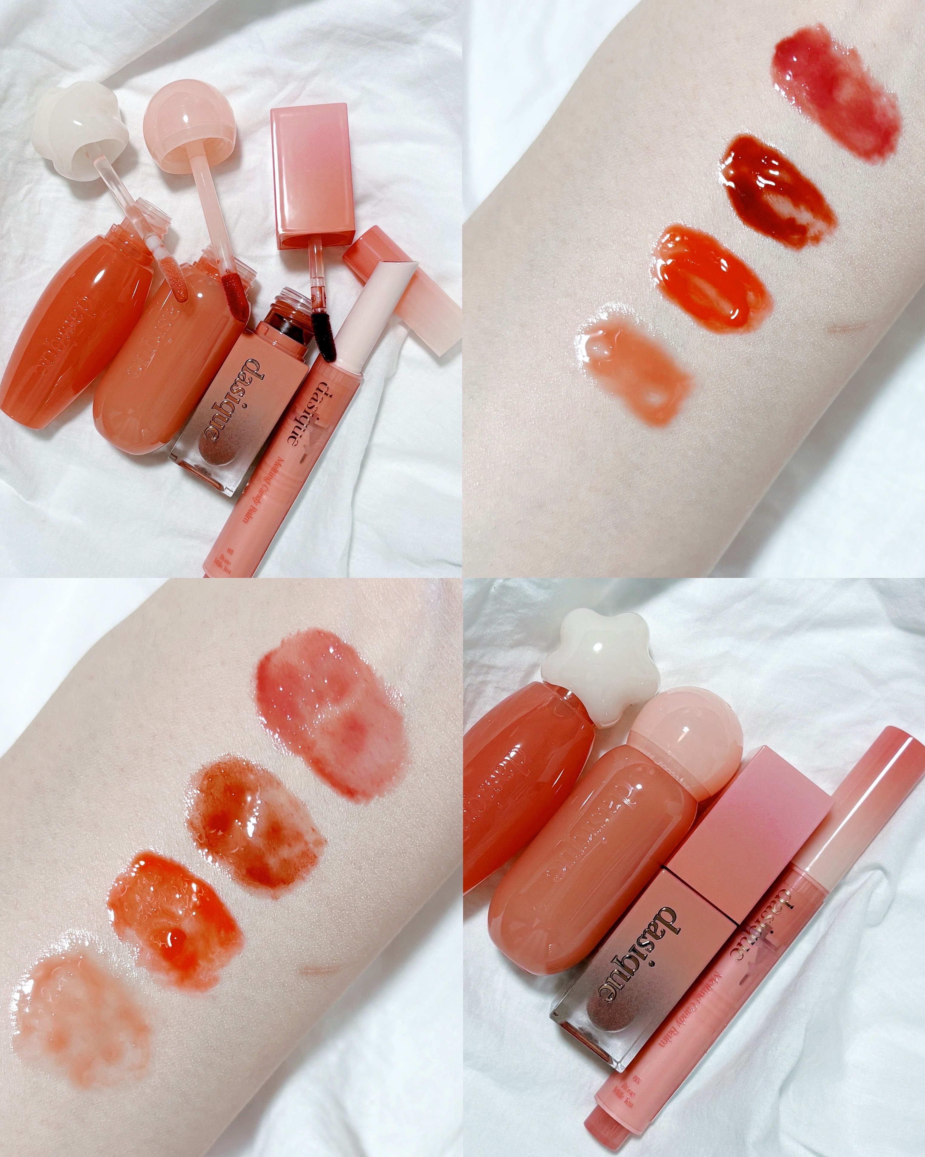 ピュアウォーターリップグロス 02 ベアポメロ/dasique/リップグロスを使ったクチコミ（1枚目）