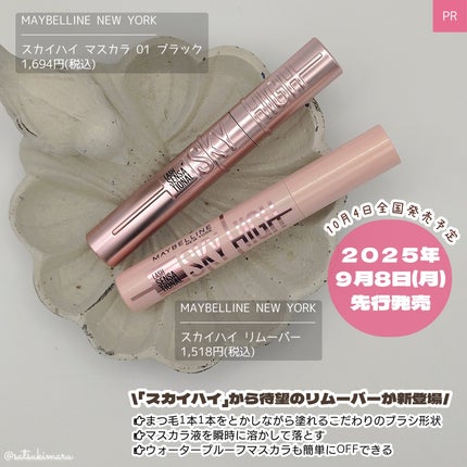 スカイハイ リムーバー/MAYBELLINE NEW YORK/ポイントメイクリムーバーを使ったクチコミ(2枚目)