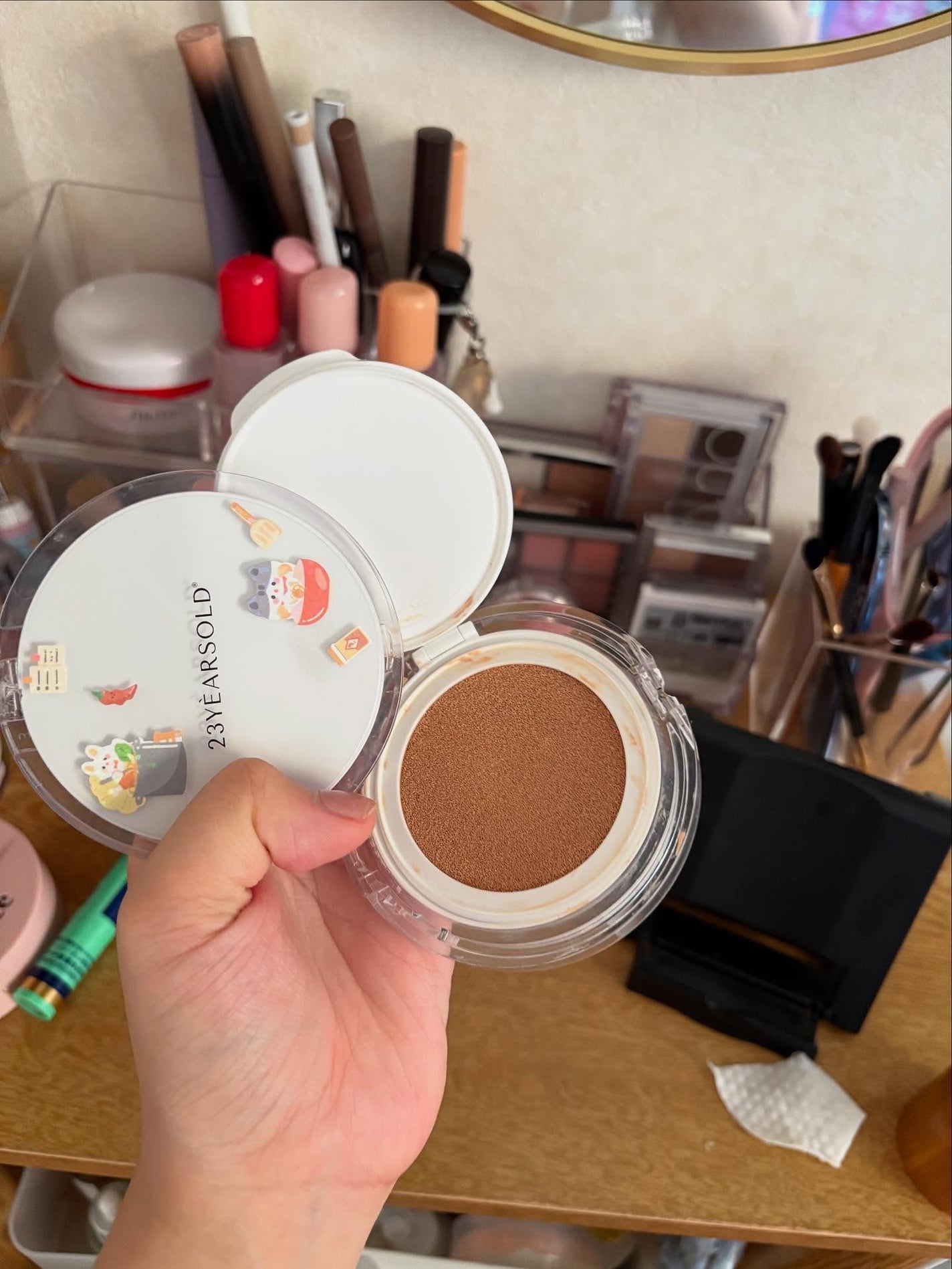 ハートリーフシーンカバークッション/23years old/クッションファンデーションを使ったクチコミ(2枚目)