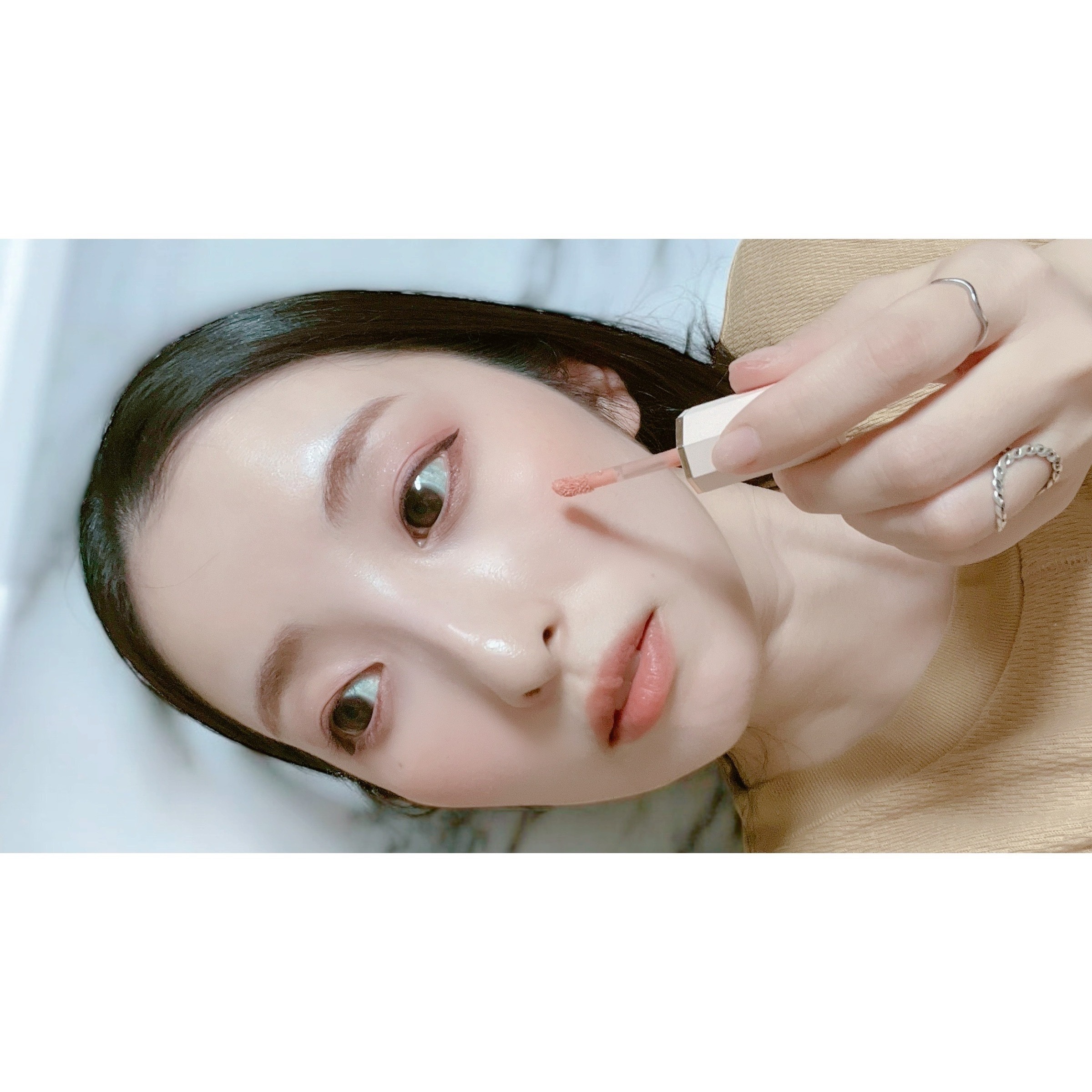 ペタルドロップリキッドブラッシャー/DEAR DAHLIA/リキッドチークを使ったクチコミ（3枚目）