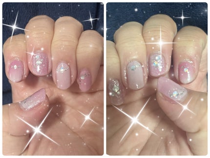 貼るジェルネイル/セリア/ネイルシールを使ったクチコミ(1枚目)