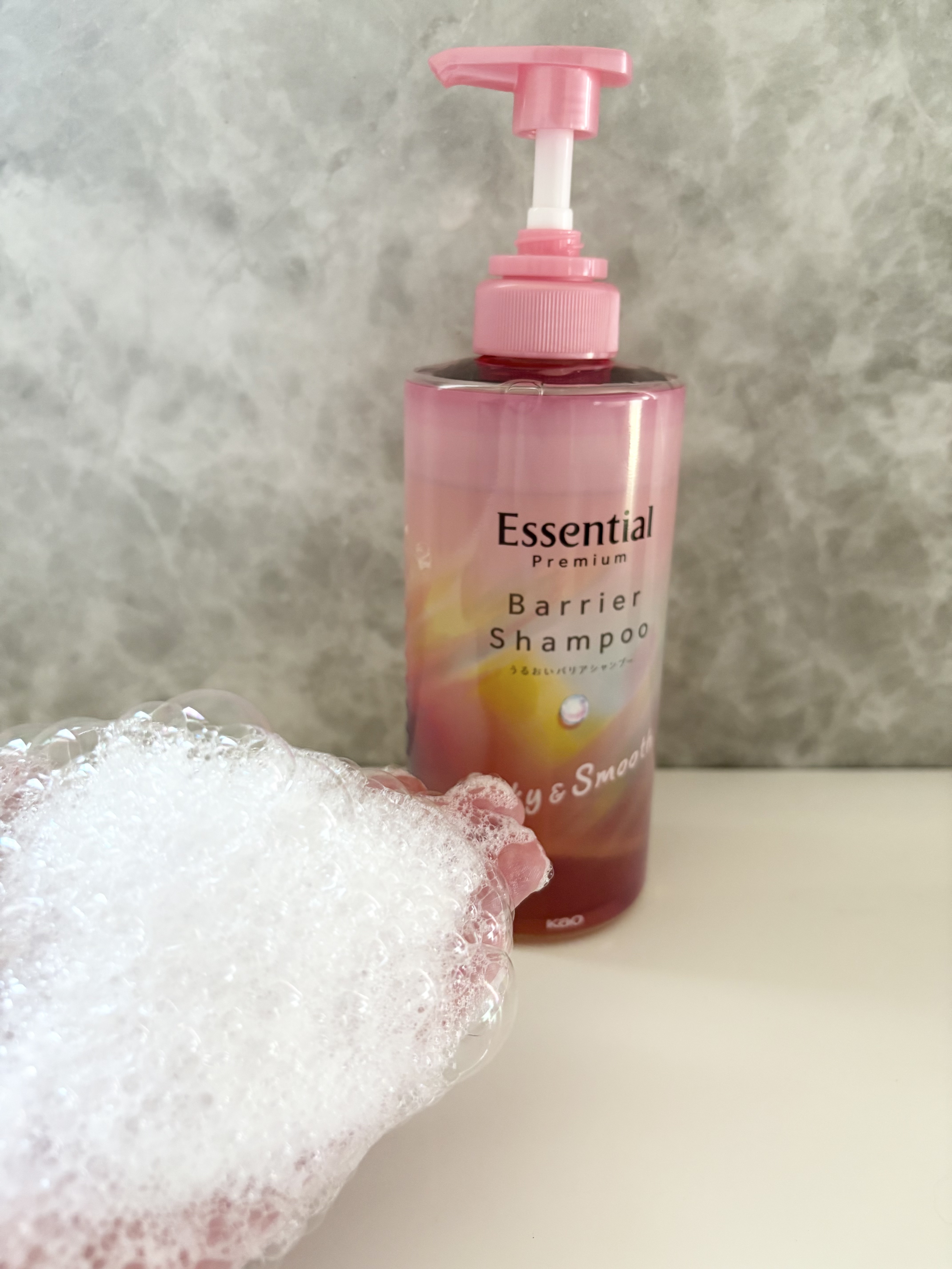 エッセンシャルプレミアム バリアシャンプー・コンディショナー シルキー＆スムース/エッセンシャル/市販シャンプーを使ったクチコミ（2枚目）